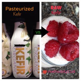 Pasteurized vs. raw kefir